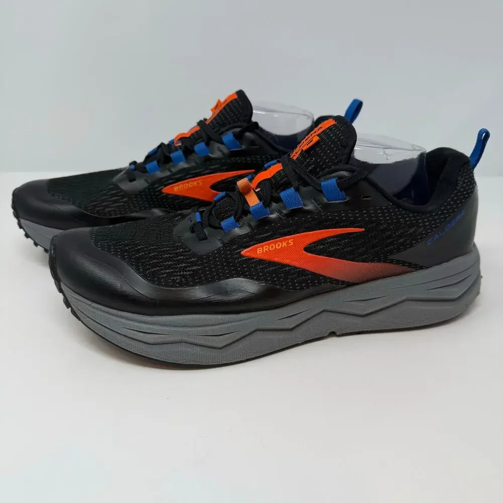 Brooks Caldera Trail Shoes Men's Size 11.5 Black Orange Trail Running Outdoor - Picture 3 of 12